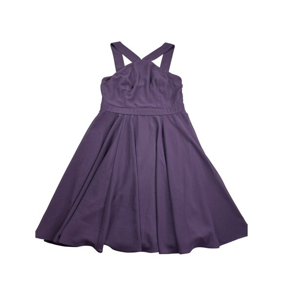 Lulus Purple Mini Dress Size S Fit & Flare Fairy Whimsygoth Retro - Picture 1 of 7